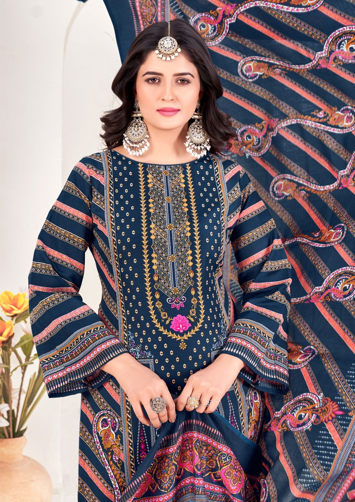 Guzaarish Vol 1 By Ganeshji Cotton Printed Dress Material Exporters In India